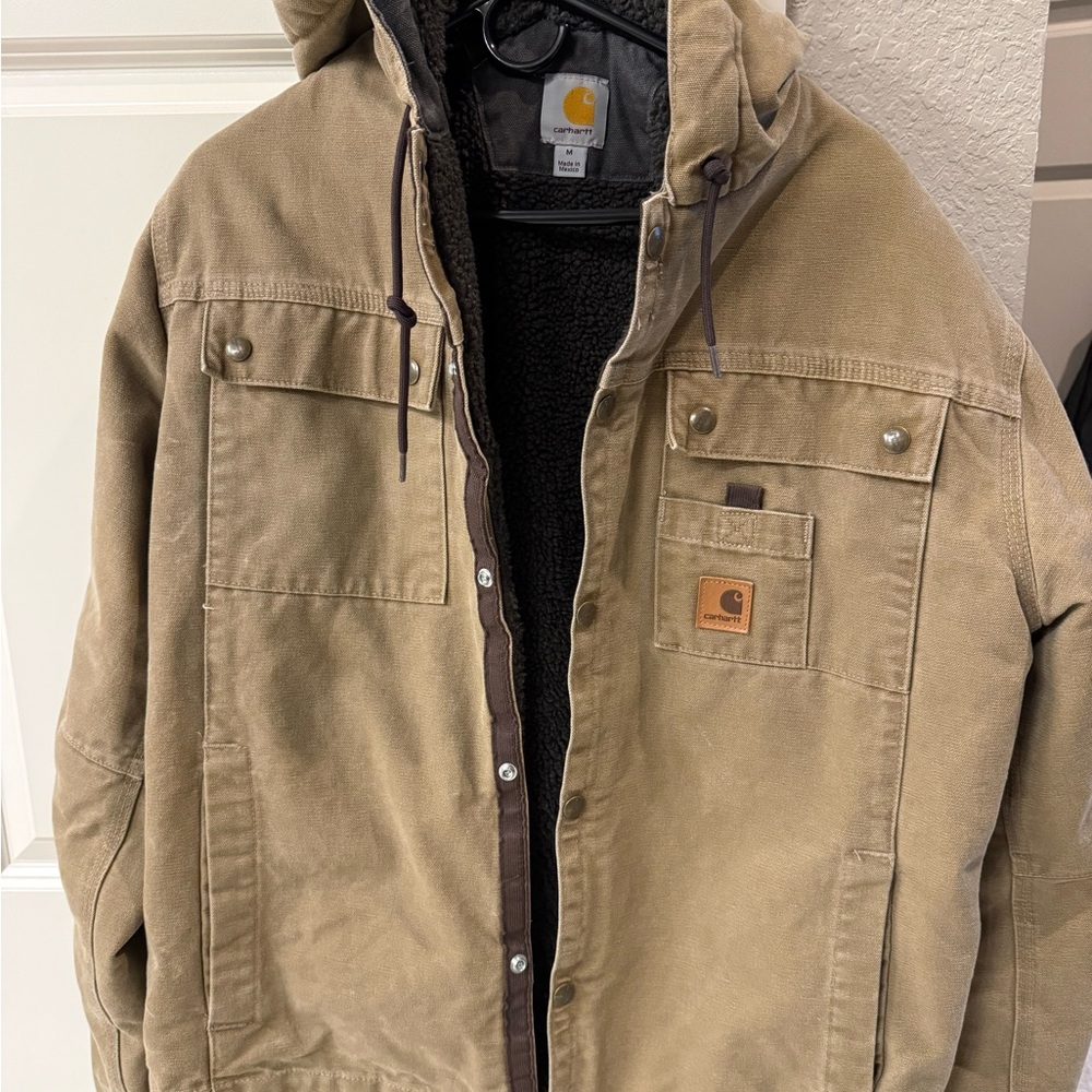 Carhartt Tan Hooded Jacket